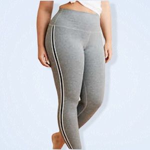 AERIE Chill. Play. Move. 7/8 Medium Support Track Striped Leggings